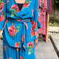 Short Kimono and pants set of 2 pieces made of natural fabric