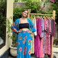 Short Kimono and pants set of 2 pieces made of natural fabric