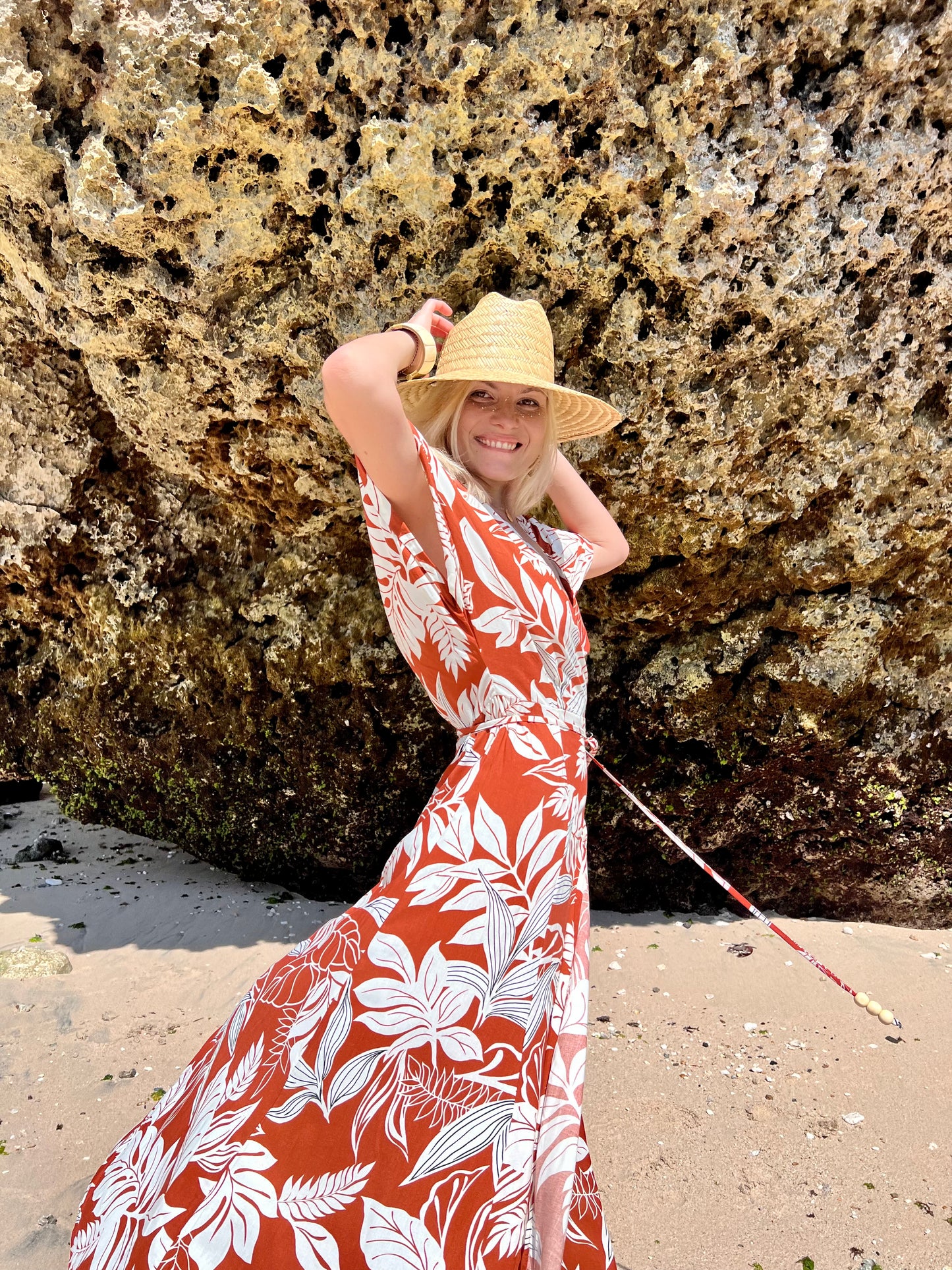 Maxi wrap dress VICTORIA \ Kimono dress