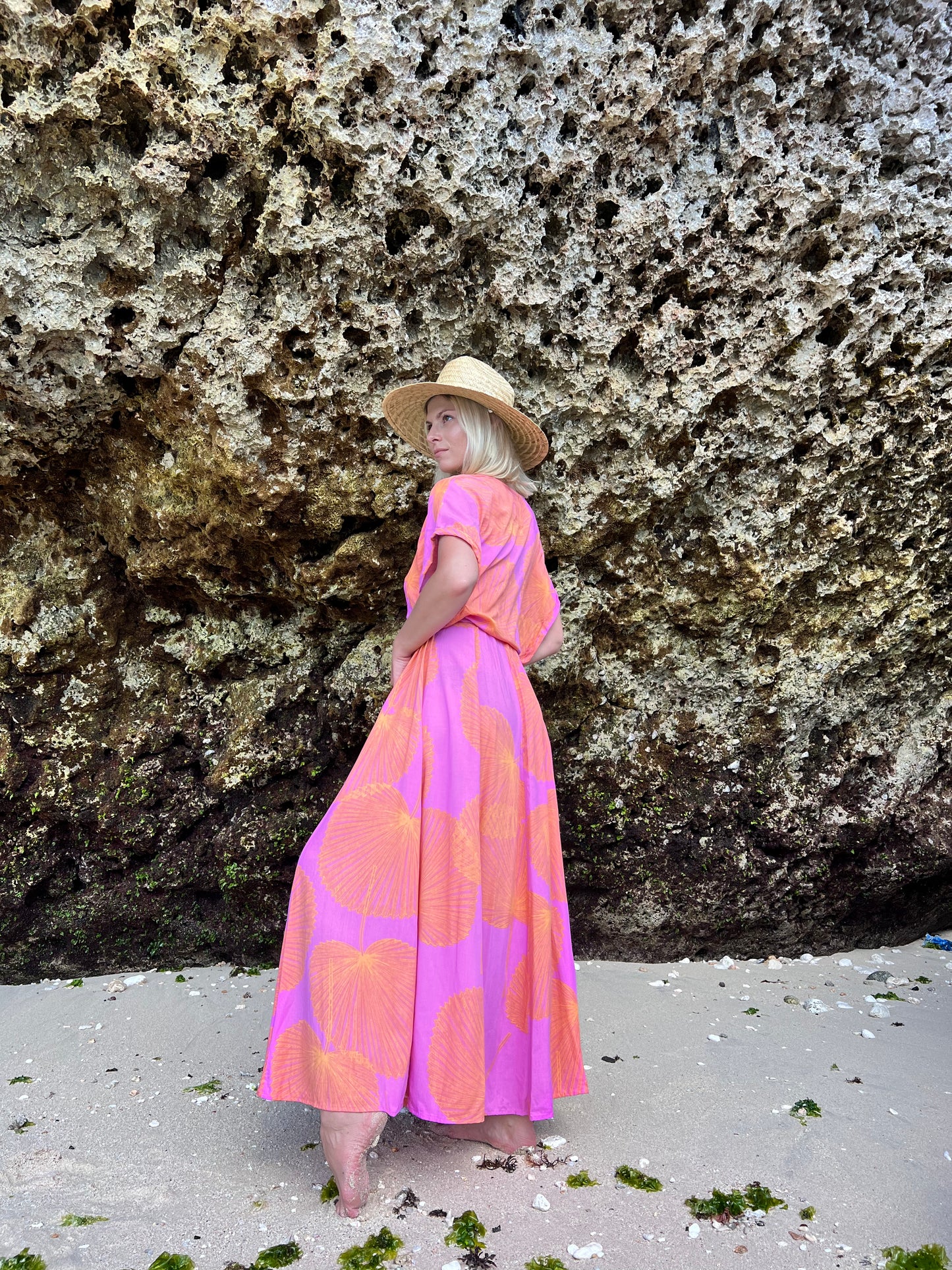 Maxi wrap dress VICTORIA \ Kimono dress