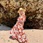 Maxi wrap dress VICTORIA \ Kimono dress