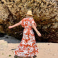 Maxi wrap dress VICTORIA \ Kimono dress