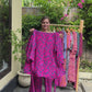 Short Kimono and pants set of 2 pieces made of natural fabric