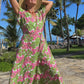 Maxi wrap dress\ Hand-painted fabric\ Kimono dress