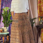 Tiered maxi skirt made of hand-dyed cotton/ Limited edition