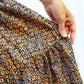 Tiered maxi skirt made of hand-dyed cotton/ Limited edition